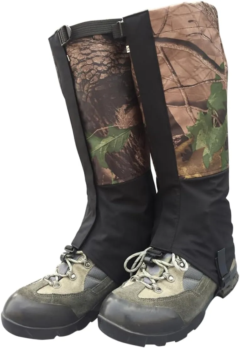 1 Pair Unisex Waterproof Snowproof Outdoor Hiking Walking Gaiters Leg Cover Wraps Shoes Boots Cover Snowproof Leg Gaiters for Hiking Size m 38-42