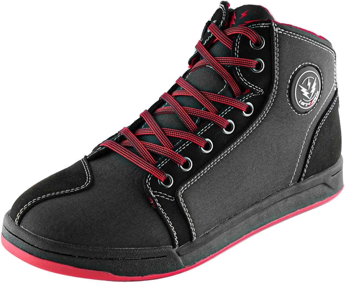 1Storm Men's Motorcycle Boots Rider Racing Black Hiking Trekking Outdoor Boots