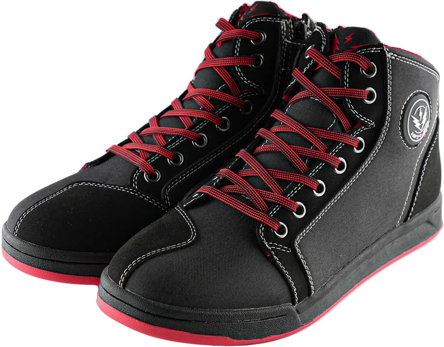 1Storm Men's Motorcycle Boots Rider Racing Black Hiking Trekking Outdoor Boots