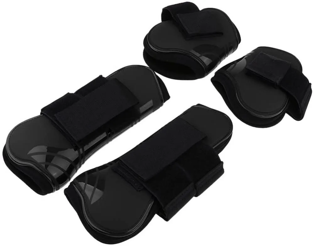 2 Pairs of Horse Tendon Boots Equestrian Jumping Leg Protection Equipment Jumping Outdoor Equestrian Equipment Riding (Color : B)