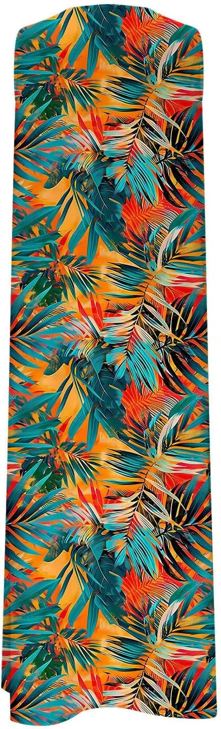 2025 Fashion Summer Dresses for Women Funny Floral Printed Sleeveless Beachwear Dress Casual Pocket Vacation Dress