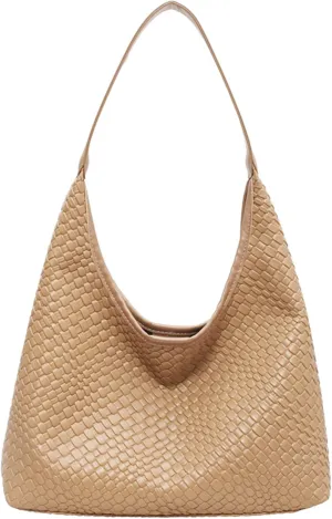2025 Leather Tote Bag for Women Top-handle Shoulder Bag, Hobo Bags Large Capacity Soft Vegan Crossbody Handbag Underarm