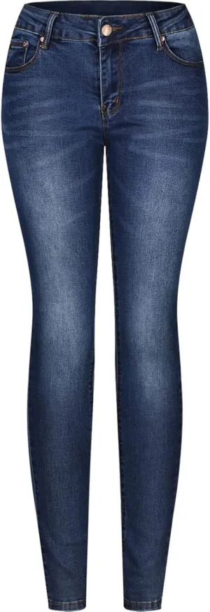 2LUV Women's 5 Pocket Ankle Stretch Skinny Jeans