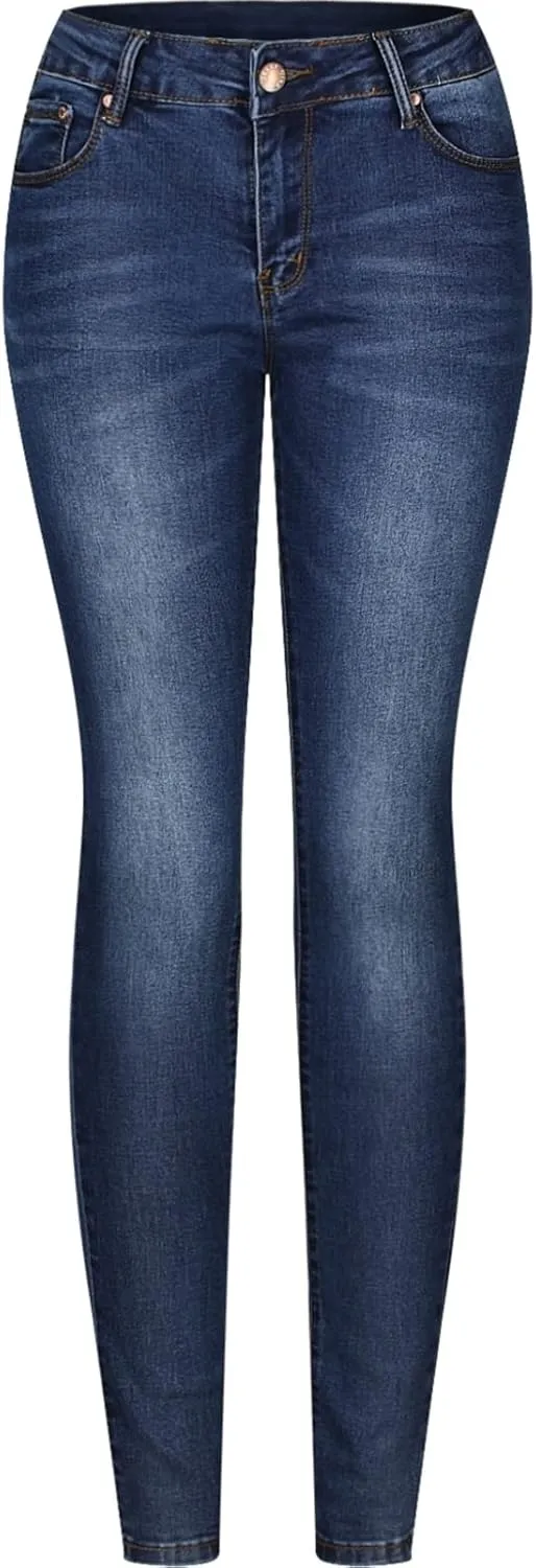 2LUV Women's 5 Pocket Ankle Stretch Skinny Jeans
