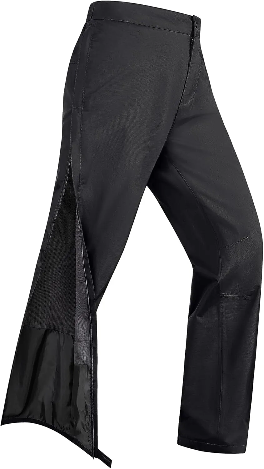 33,000ft Women's Full Zip Rain Pants Lightweight Rain Over Pants Windproof Outdoor Pants for Hiking Fishing Golf