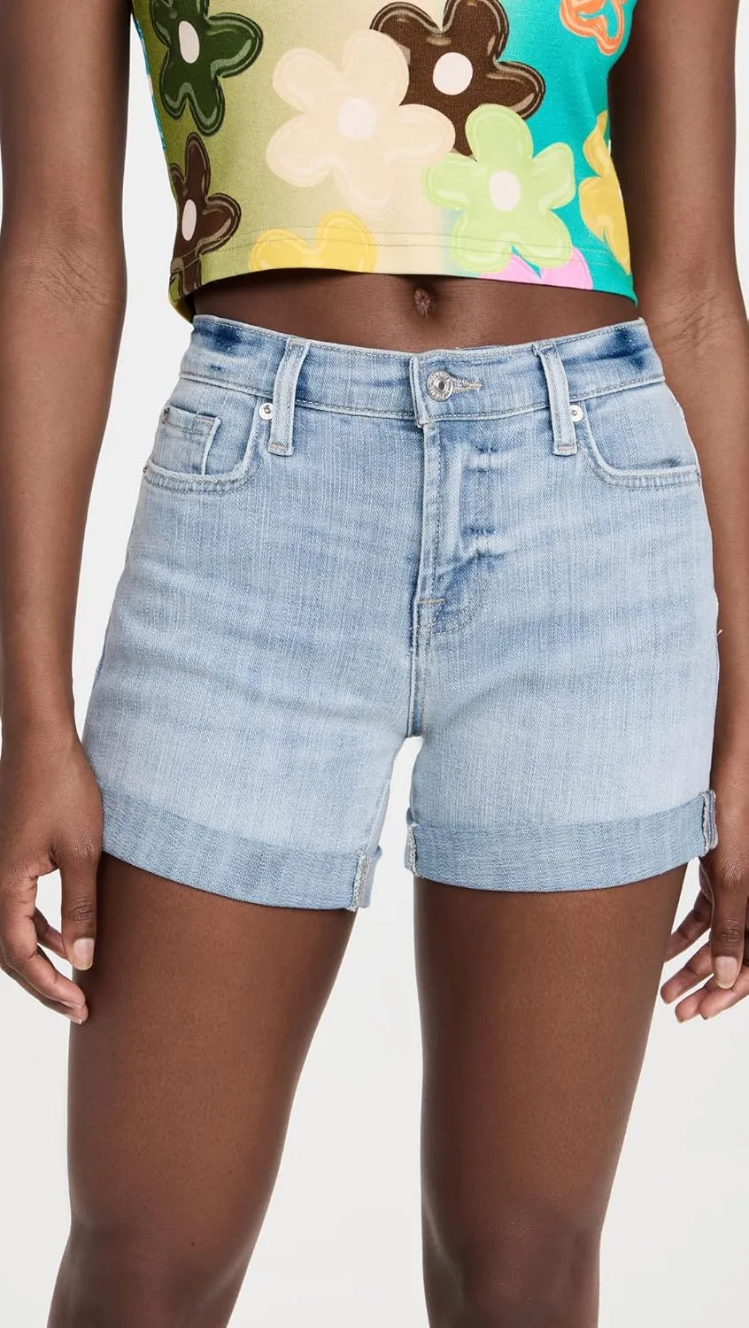 7 For All Mankind Men's Mid Roll Short in Coco Prive