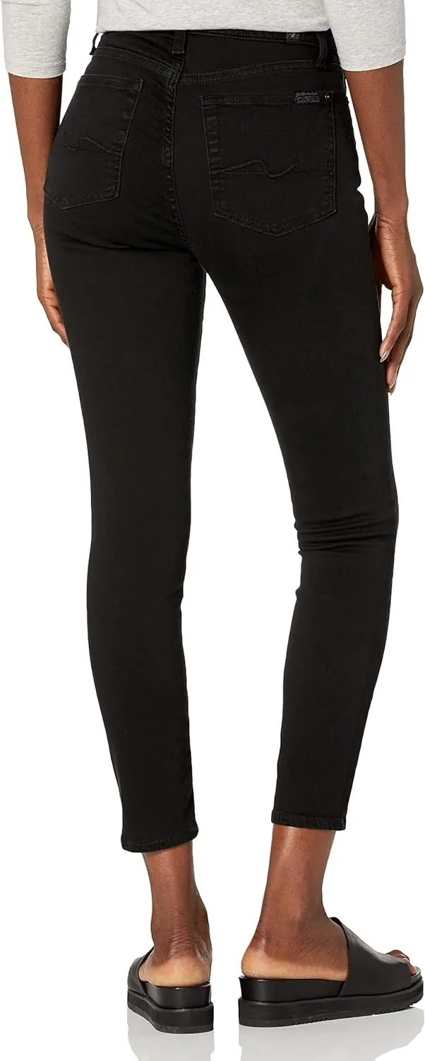 7 For All Mankind Women's High Waist Ankle Gwen Squiggle Jeans