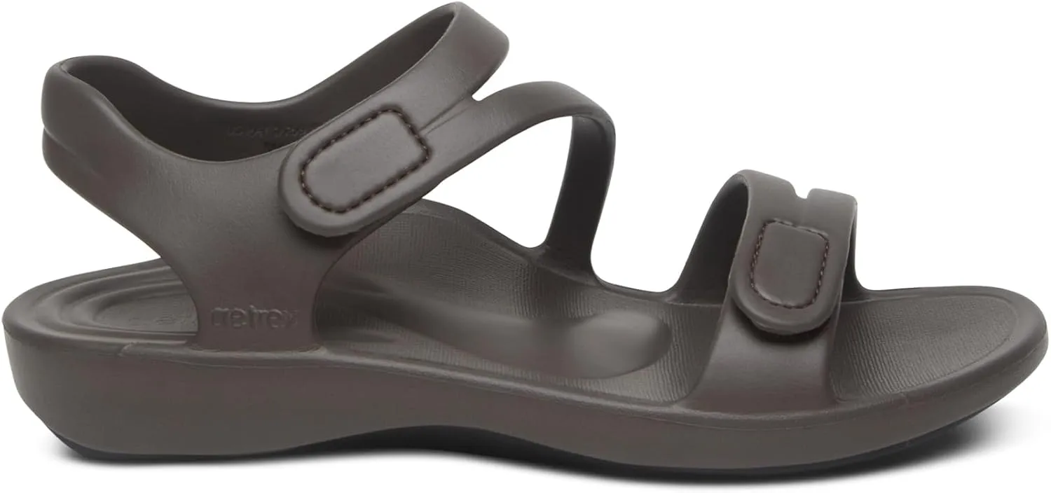 Aetrex Jillian Water-Friendly Sport Sandals for Women - Adjustable Strap Comfort Womens Sport Sandals for Beach Summer