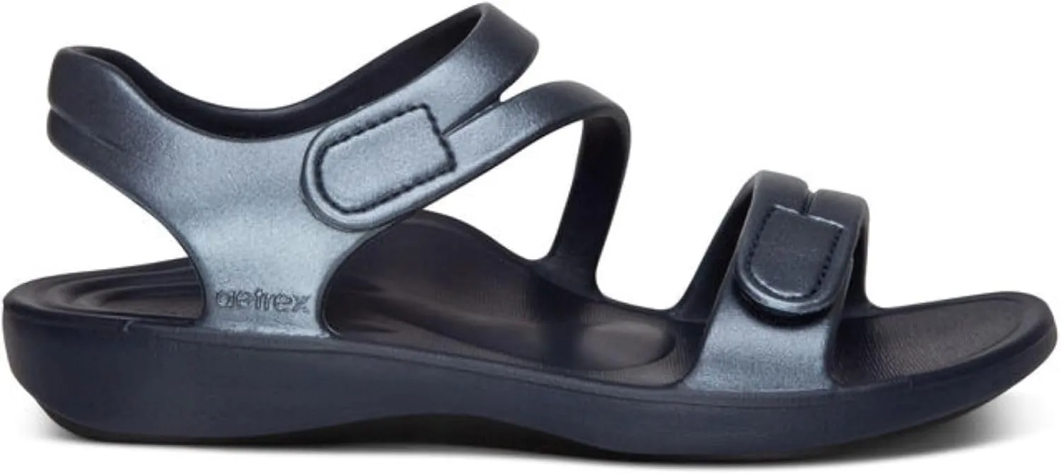 Aetrex Jillian Water-Friendly Sport Sandals for Women - Adjustable Strap Comfort Womens Sport Sandals for Beach Summer