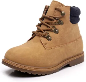 Ahannie Kids Boys Ankle Boots Outdoor Work Fall Boots(Toddler/Little Kid)
