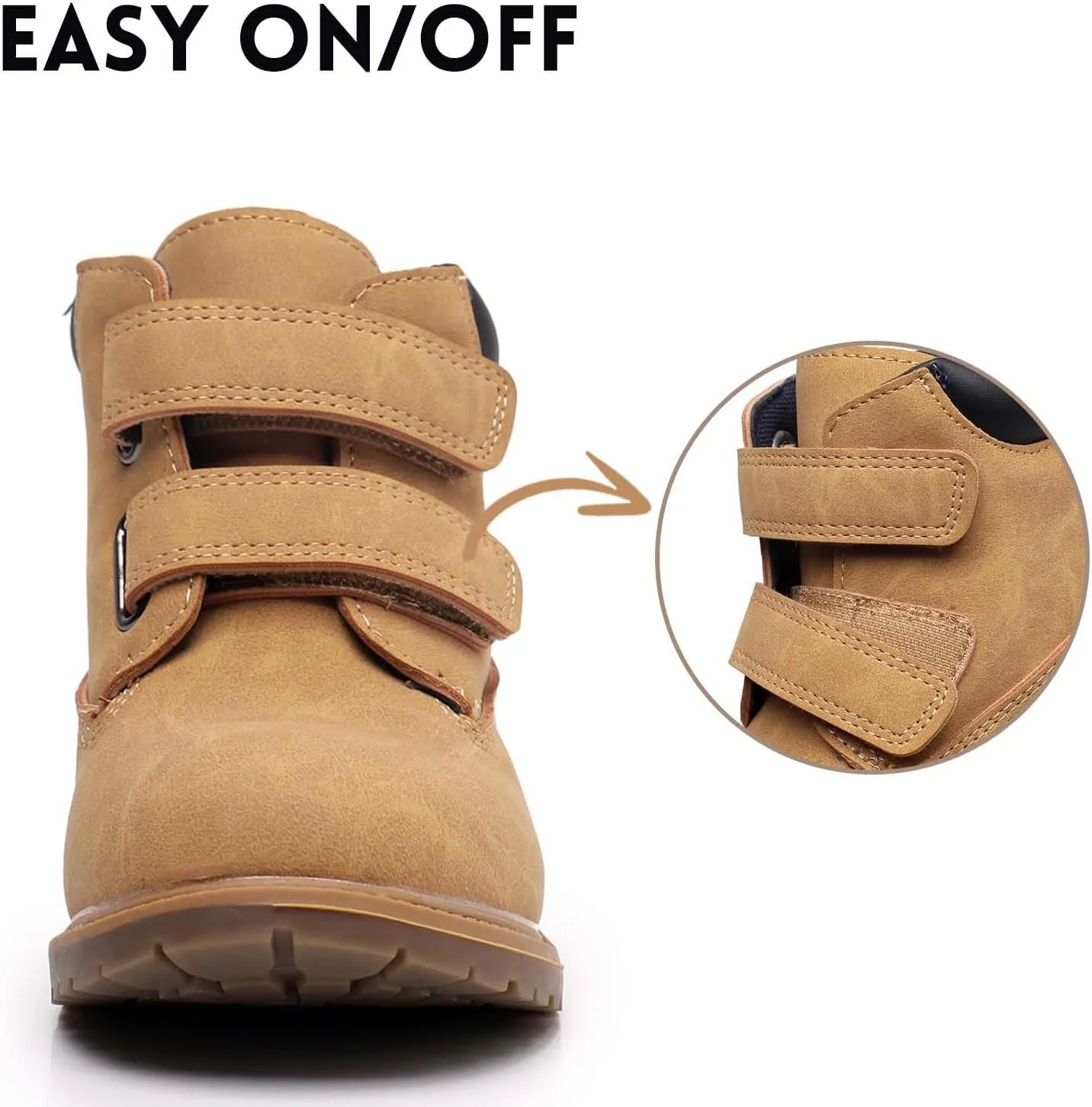 Ahannie Kids Boys Ankle Boots Outdoor Work Fall Boots(Toddler/Little Kid)