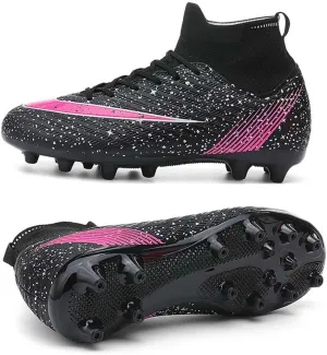 ailishabroy Mens Soccer Cleats Outdoor Spikes: Unisex Football Shoes Indoor Turf