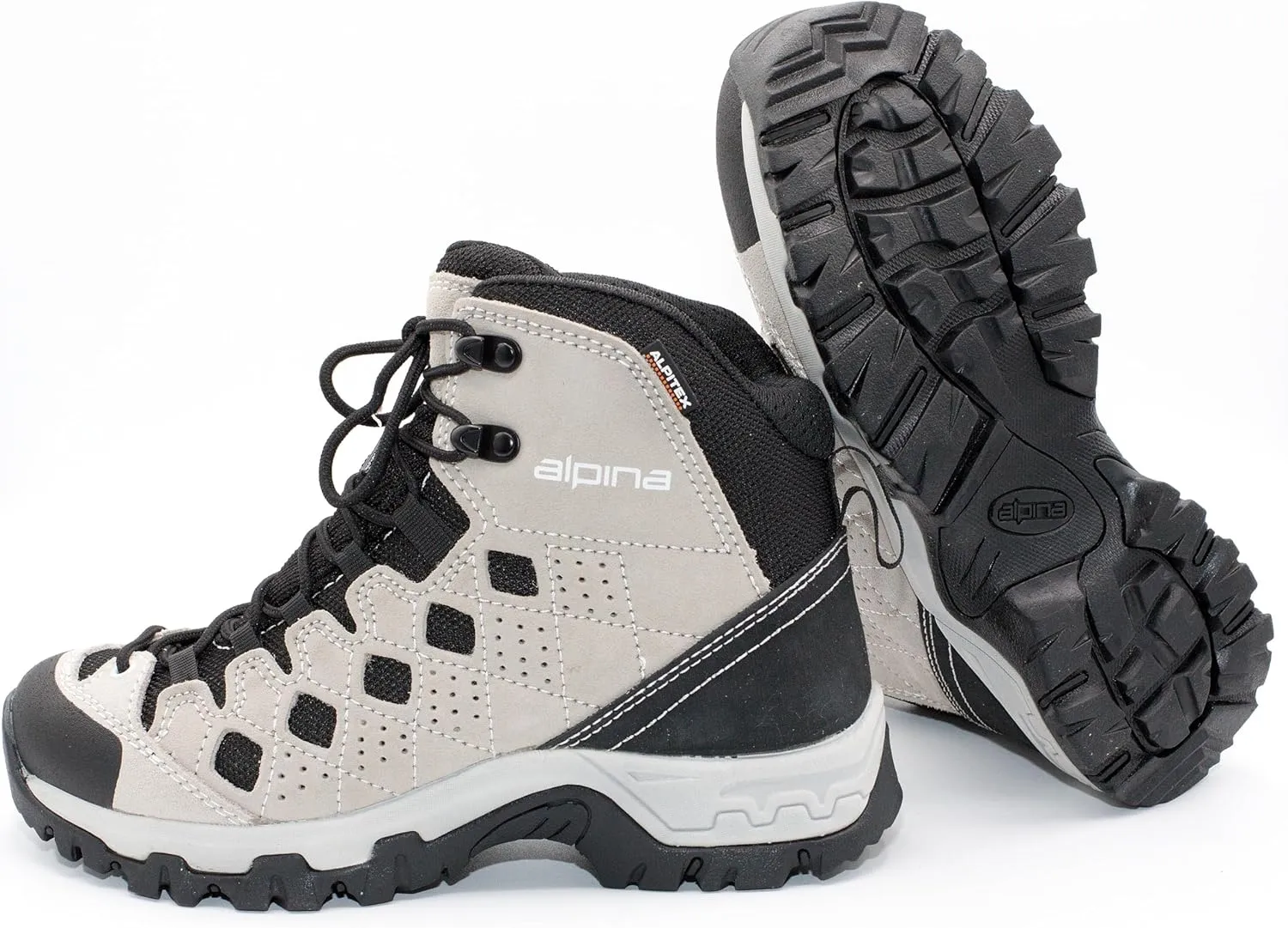 Alpina SIMBIA Women's Hiking Boots Waterproof Slip-Resistant Trekking Breathable with 100% Leather Made in Europe