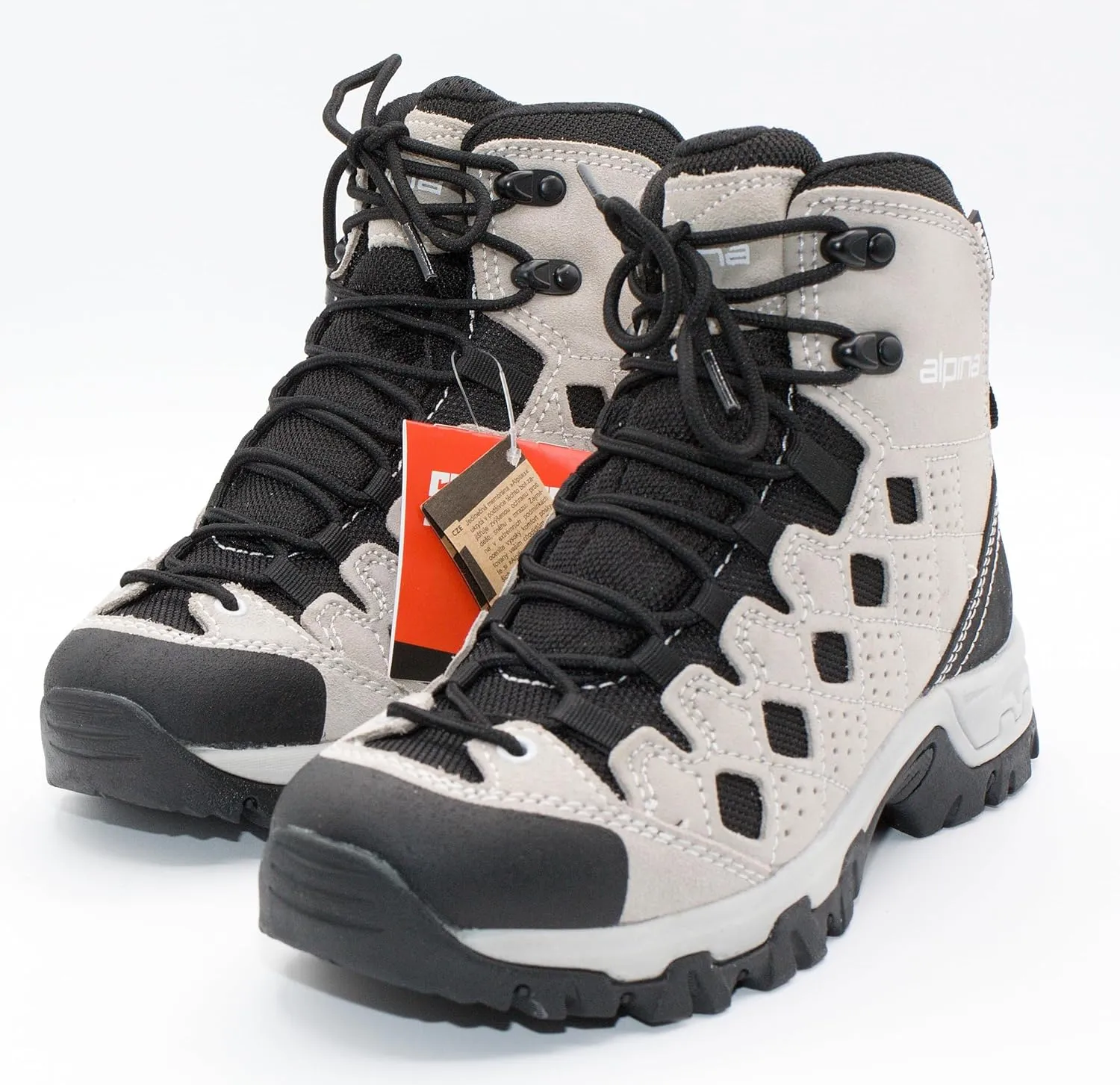 Alpina SIMBIA Women's Hiking Boots Waterproof Slip-Resistant Trekking Breathable with 100% Leather Made in Europe