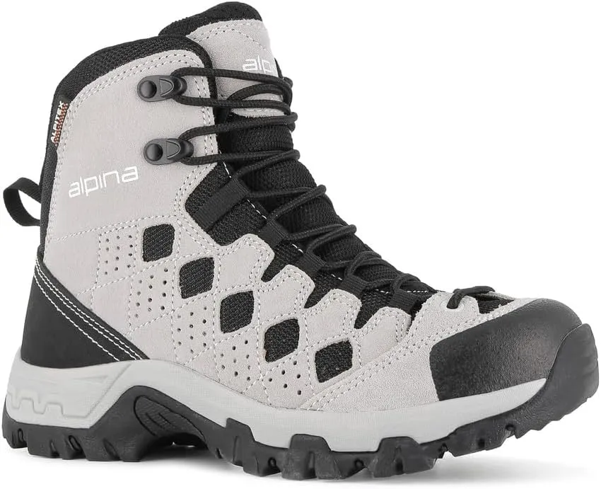 Alpina SIMBIA Women's Hiking Boots Waterproof Slip-Resistant Trekking Breathable with 100% Leather Made in Europe