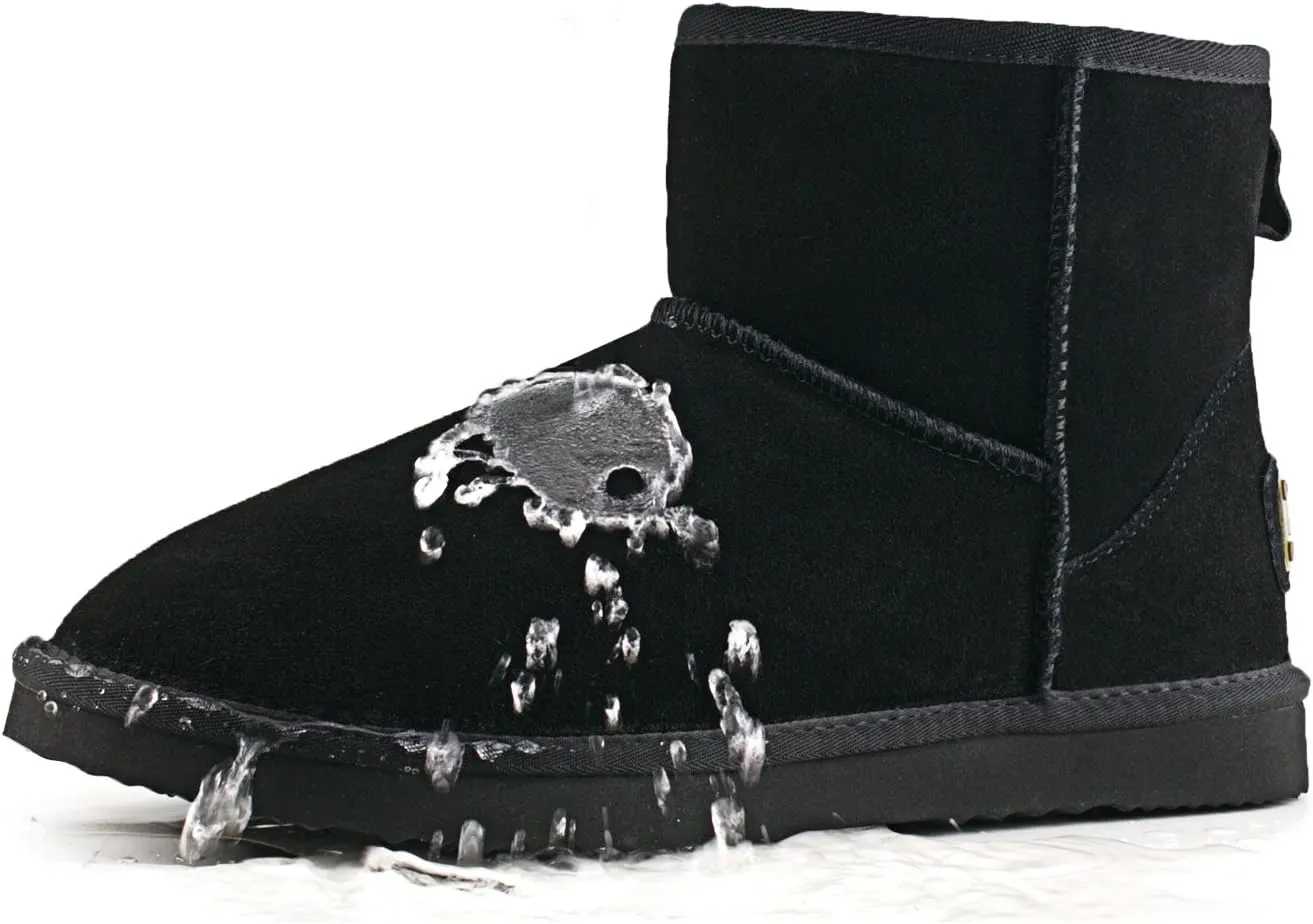 AUSLAND Men's Classic Water-resistant Short Snow Boots 5654