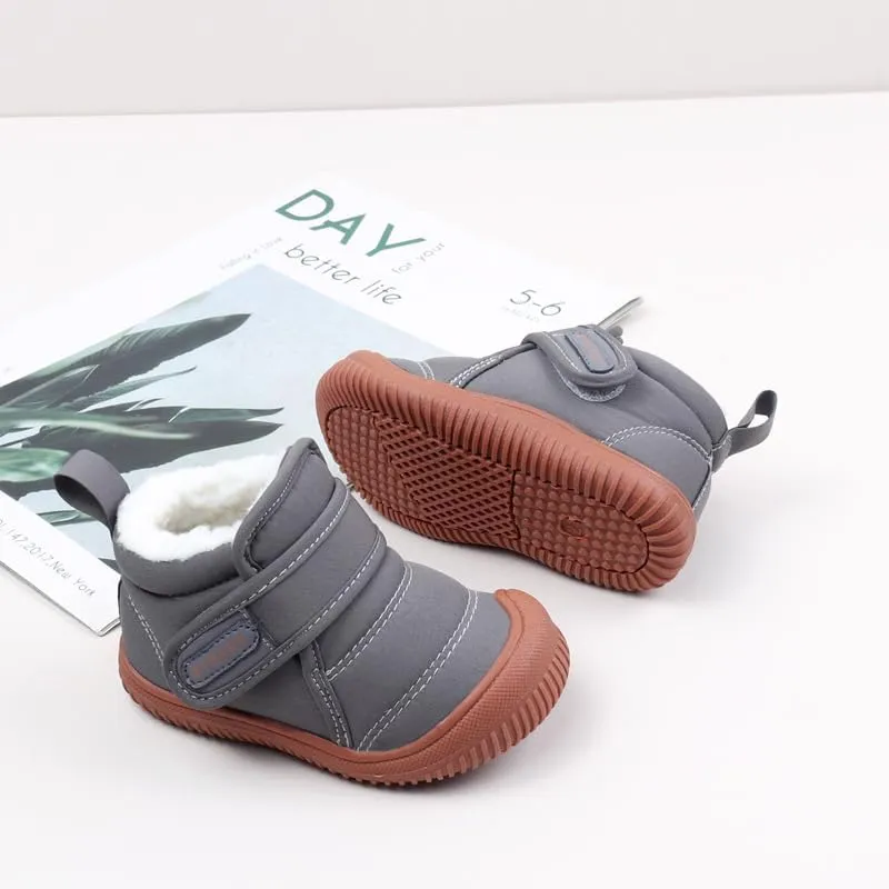 Baby Winter Snow Boots for Toddlers 1-3 Years Anti-Slip Outdoor Booties with Plush Faux Fur Lining, Lightweight & Warm for Boys & Girls