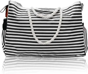 Beach Bag for Women, Waterproof Beach Tote Bag Eaxtra Large Travel Tote PEVA Lining Sandproof Swim Pool Bag