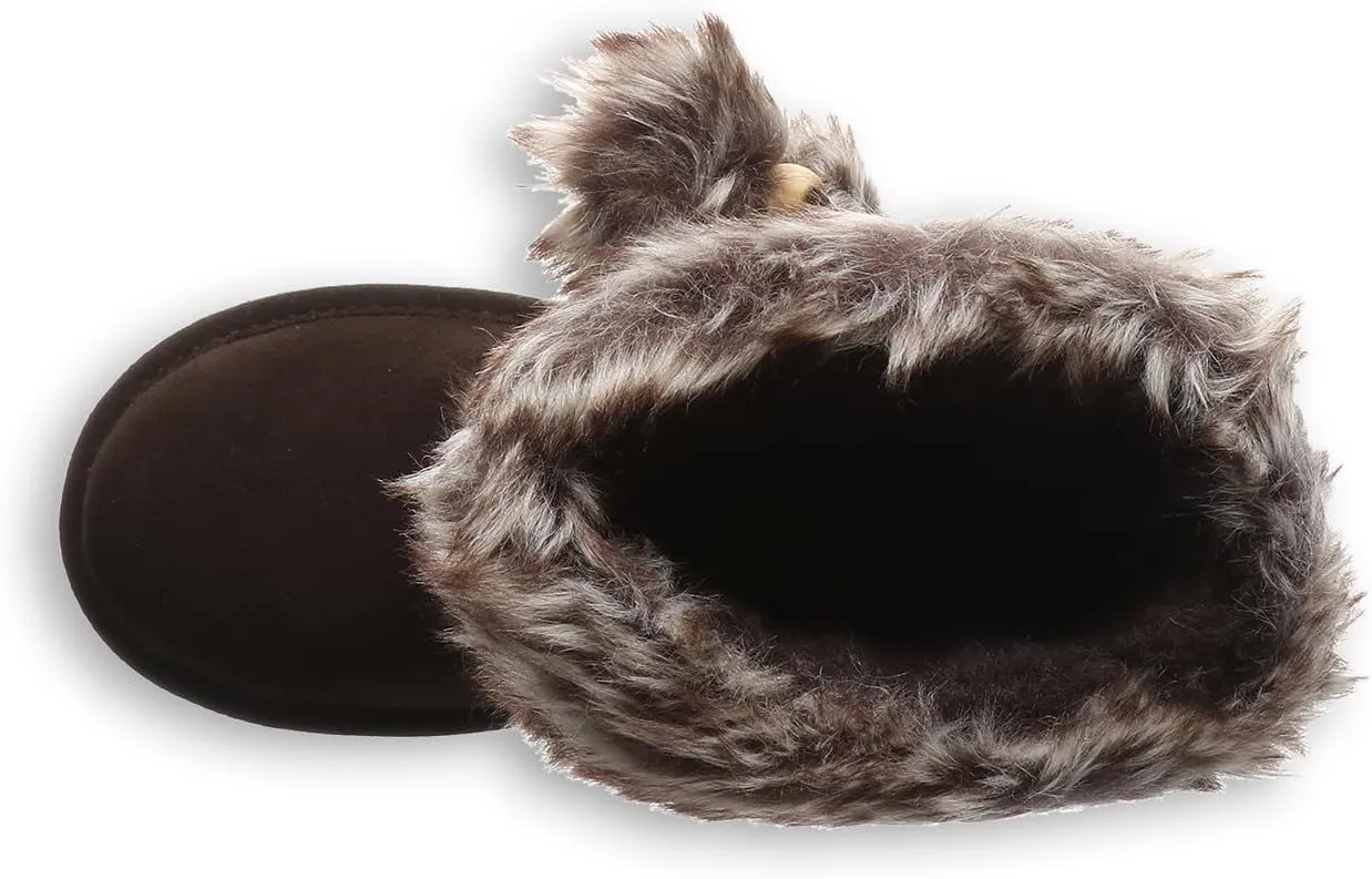 BEARPAW Retro Tama Youth Fog Boot | Youth's Boot Classic Suede | Kid's Boots | Comfortable Winter Boot