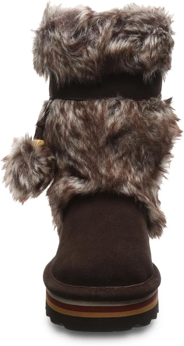BEARPAW Retro Tama Youth Fog Boot | Youth's Boot Classic Suede | Kid's Boots | Comfortable Winter Boot