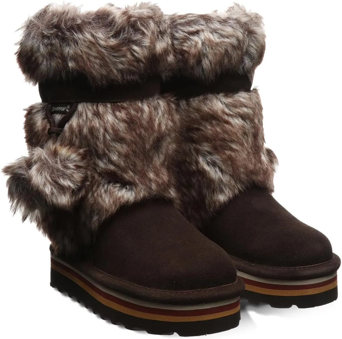 BEARPAW Retro Tama Youth Fog Boot | Youth's Boot Classic Suede | Kid's Boots | Comfortable Winter Boot