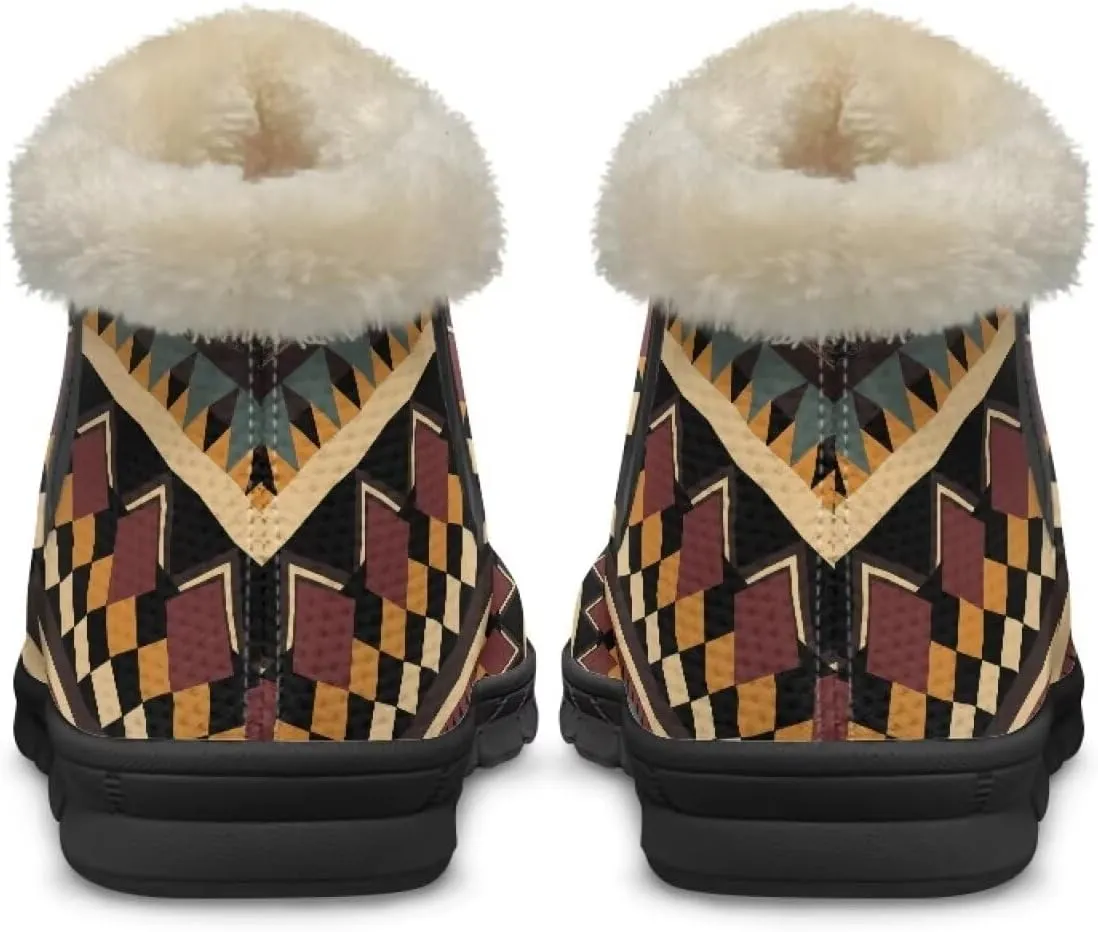 Binienty Snow Boots for Women Anti-Slip Fur Fleece Lined Ankle Boot Winter Boots Outdoor