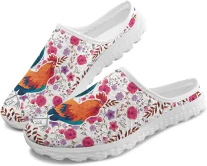 Binienty Women Mules Breathable Mesh Slip on Backless Walking Sneakers for Outings Shopping Camping