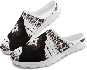 Binienty Women Mules Shoes Slip on Mesh Walking Shoes Arch Support for Casual Dating, Festival, Vacation