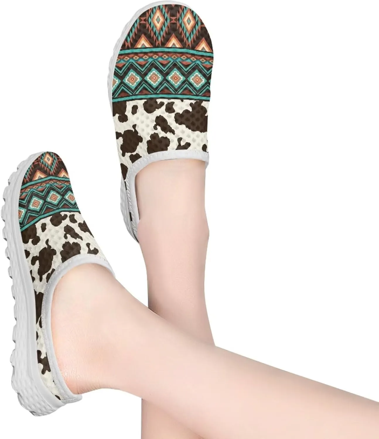 Binienty Women Mules Shoes Slip on Mesh Walking Shoes Arch Support for Casual Dating, Festival, Vacation