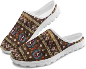 Binienty Women Mules Shoes Slip on Mesh Walking Shoes Arch Support for Casual Dating, Festival, Vacation