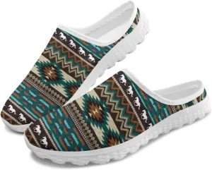 Binienty Women Mules Shoes Slip on Mesh Walking Shoes Arch Support for Casual Dating, Festival, Vacation