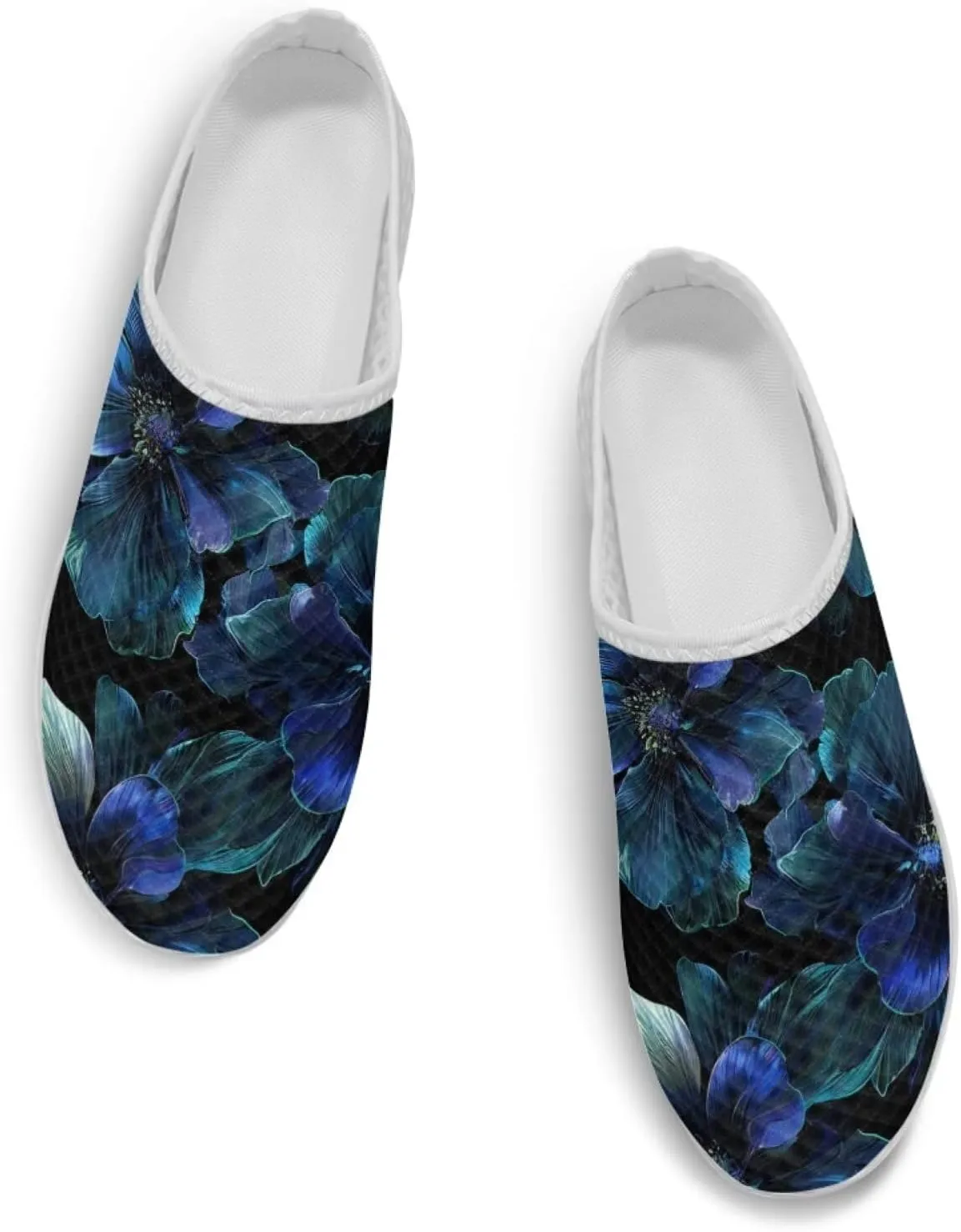 Binienty Womens Mules & Clogs with Arch Support Breathable Mesh Slip On Walking Shoes for Outings Shopping Camping
