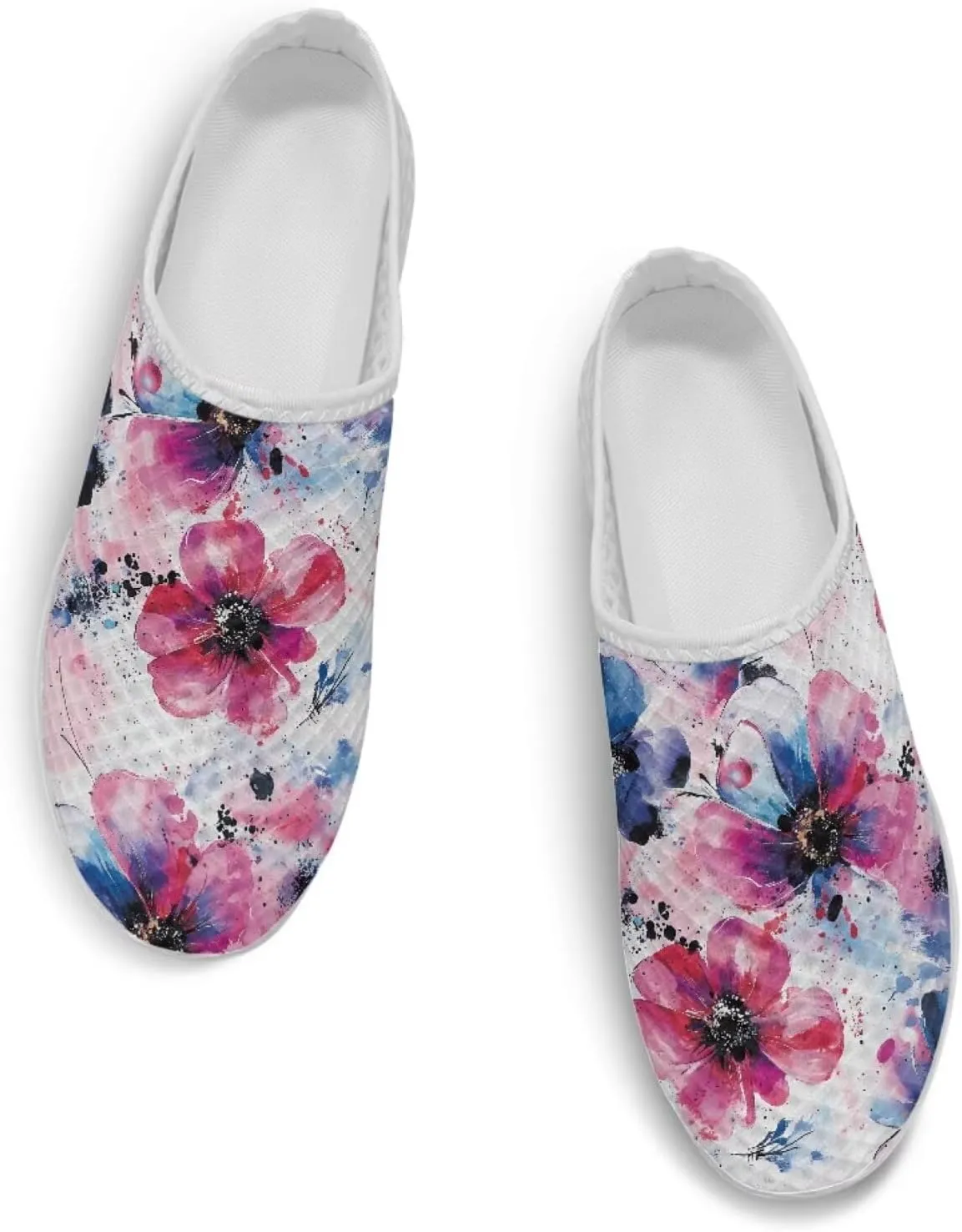 Binienty Womens Mules & Clogs with Arch Support Breathable Mesh Slip On Walking Shoes for Outings Shopping Camping