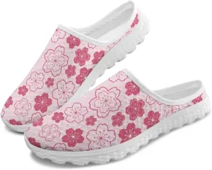 Binienty Womens Mules & Clogs with Arch Support Breathable Mesh Slip On Walking Shoes for Outings Shopping Camping