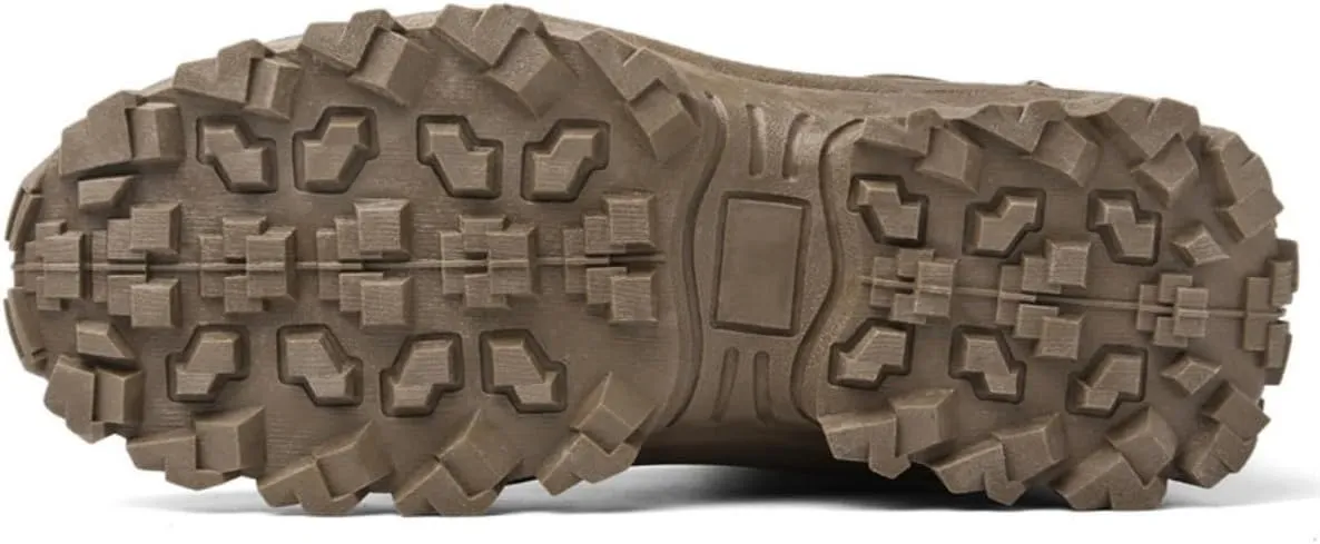 Bitiger Men's Combat Boots with Side Zipper Velcro and Casual Outdoor Mountaineering Trekking Commando Tactical Boots
