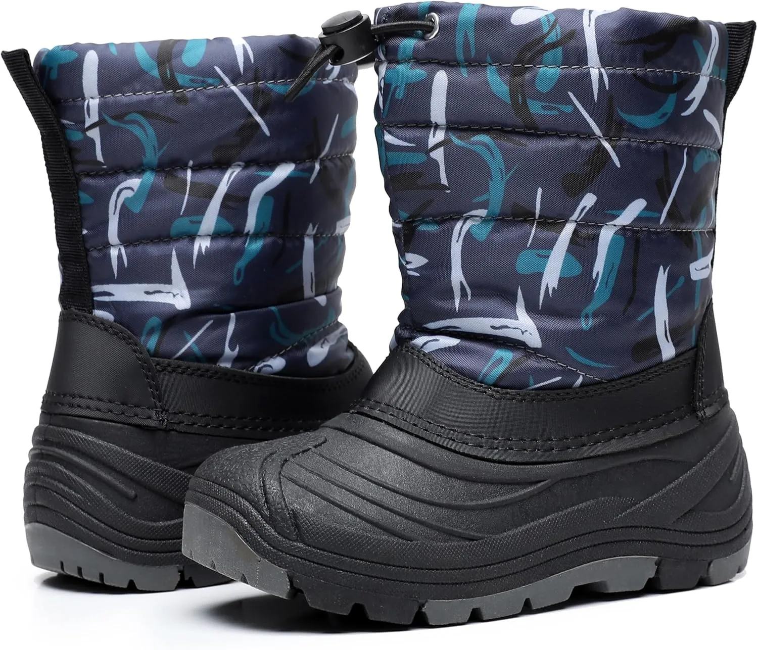 Blikcon Boys Snow Boots Outdoor Cold Weather Winter Boots (Toddler/Little Kid)