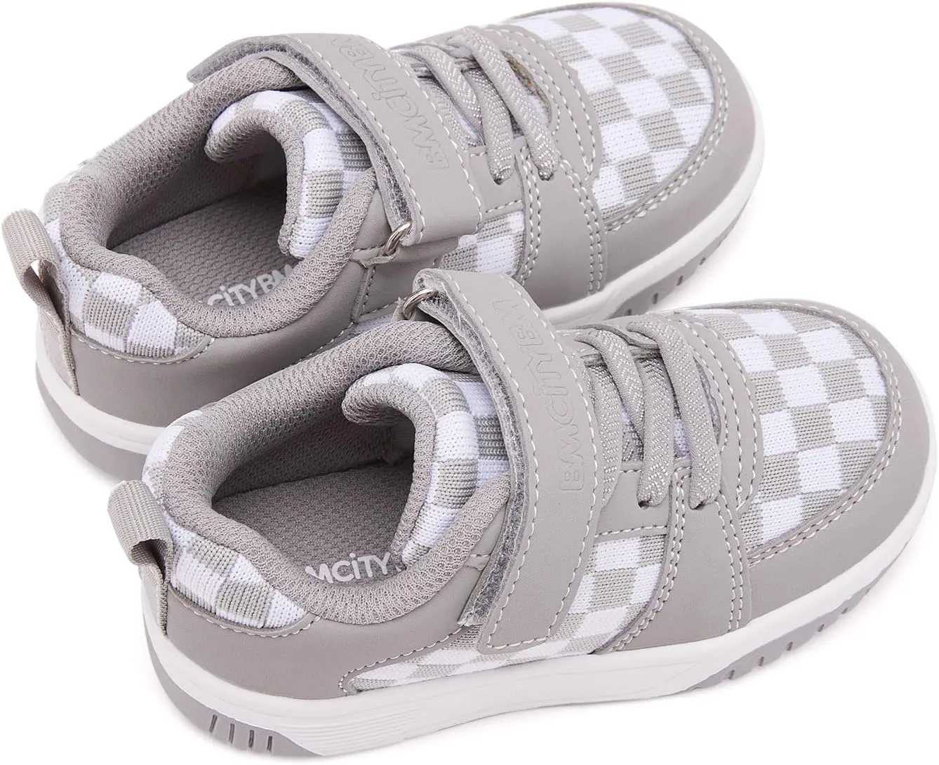 BMCiTYBM Toddler Shoes Boys Girls Tennis Sneakers Checkred Casual Walking Shoes Lightweight Non Slip Outdoor