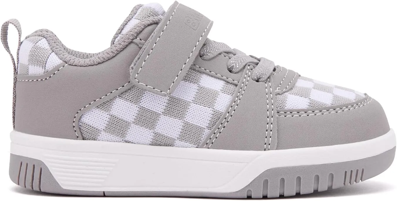 BMCiTYBM Toddler Shoes Boys Girls Tennis Sneakers Checkred Casual Walking Shoes Lightweight Non Slip Outdoor