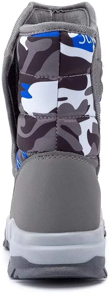 BODATU Boys Snow Boots Outdoor Waterproof Winter Kids Shoes