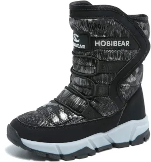 BODATU Boys Snow Boots Outdoor Waterproof Winter Kids Shoes