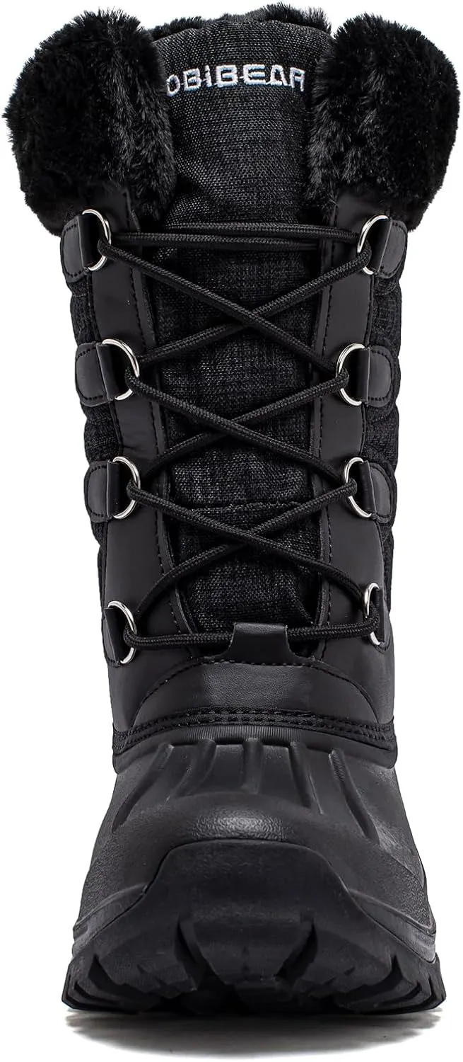 BODATU Boys Snow Boots Outdoor Waterproof Winter Kids Shoes