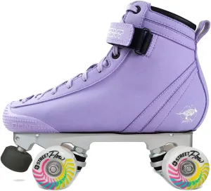 Bont Parkstar Vegan Lavender Suede Professional Roller Skates for Park Ramps Bowls Street - Rollerskates for Outdoor and Indoor Skating