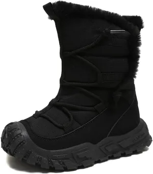 Boys Girls Wnter Snow Boots Warm Outdoor Hiking Shoes Waterproof Anti-slip Boots