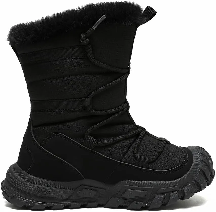 Boys Girls Wnter Snow Boots Warm Outdoor Hiking Shoes Waterproof Anti-slip Boots