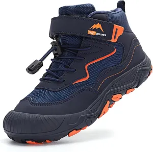 Boys Hiking Boots Outdoor High Top Boys Girls Outdoor Walking Climbing Sneaker Comfortable Adventure Trekking Shoes