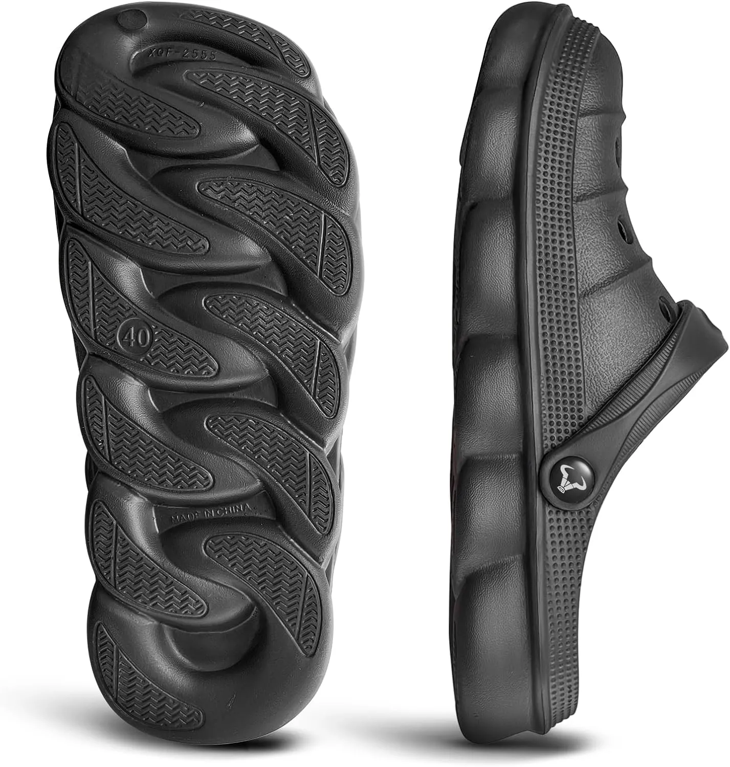 BULLIANT Men Clogs,Comfortable Mules Sandals for Men Women Cushioned Footbed Arch Support-EVA Ligthweight