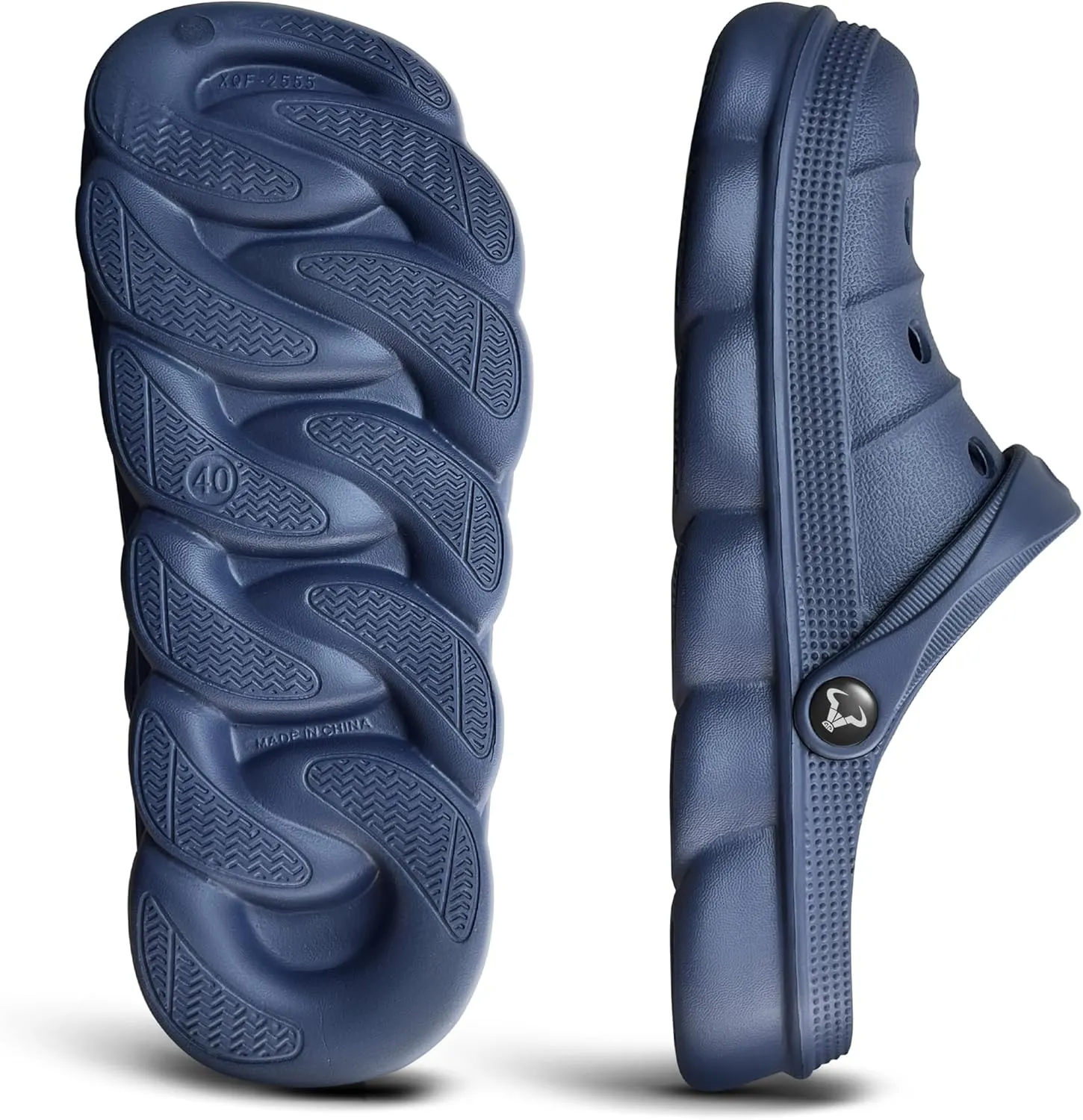 BULLIANT Men Clogs,Comfortable Mules Sandals for Men Women Cushioned Footbed Arch Support-EVA Ligthweight