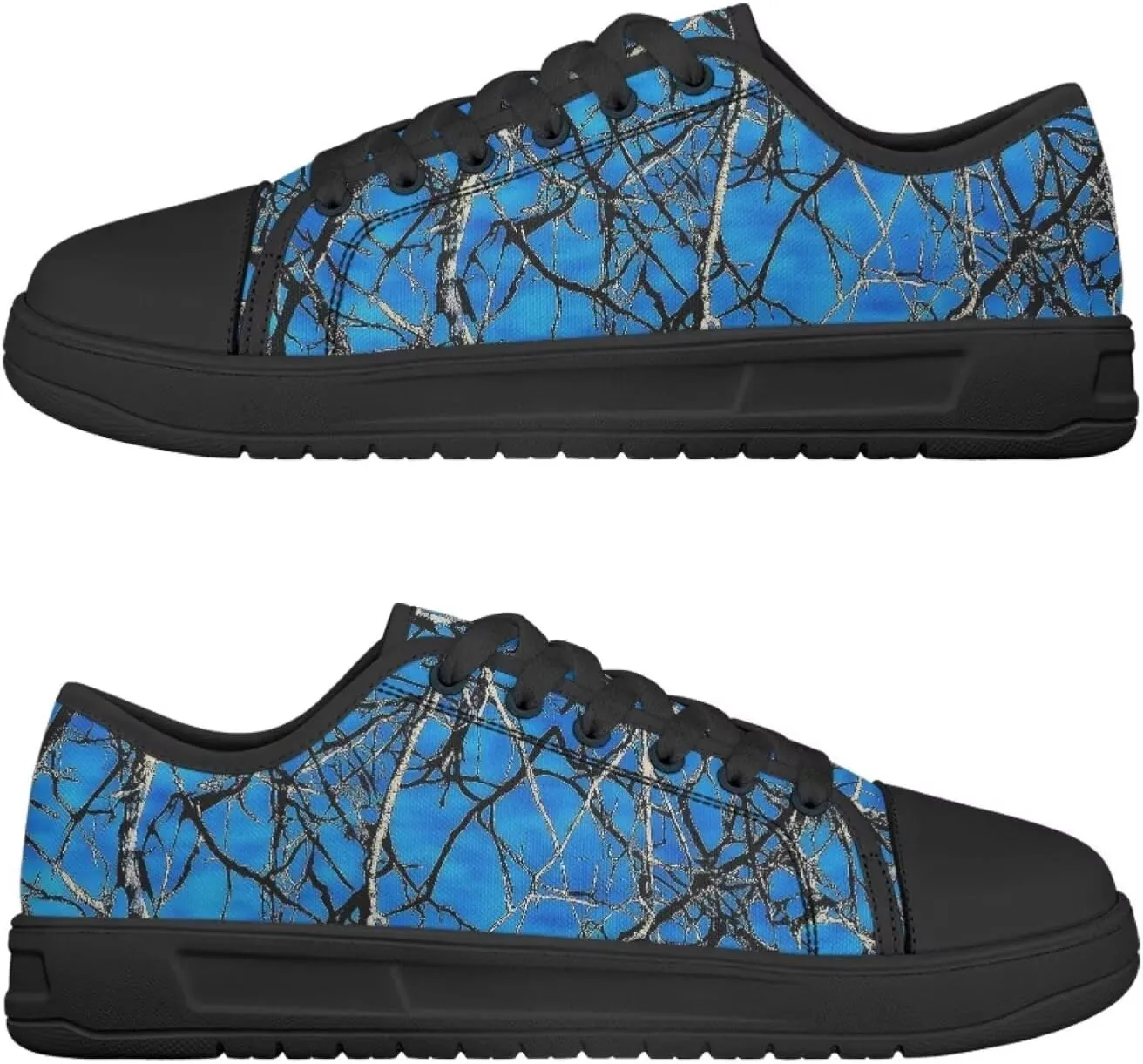 Canvar Shoes for Women Men Lace up Low Top Platform Sneakers for Walking Hiking Running