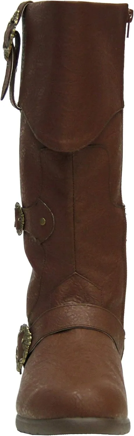 Caribbean Pirate Boots Adventure Footwear Halloween Costume Renaissance Medieval Cosplay