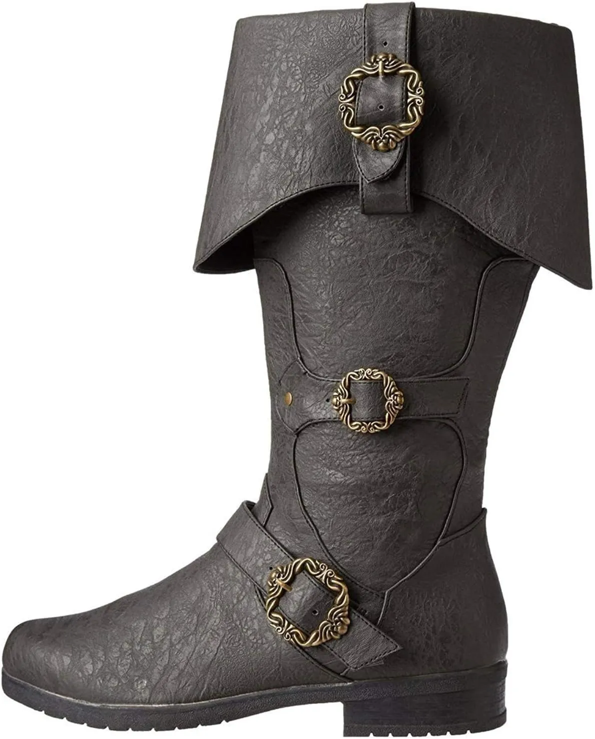 Caribbean Pirate Boots Adventure Footwear Halloween Costume Renaissance Medieval Cosplay